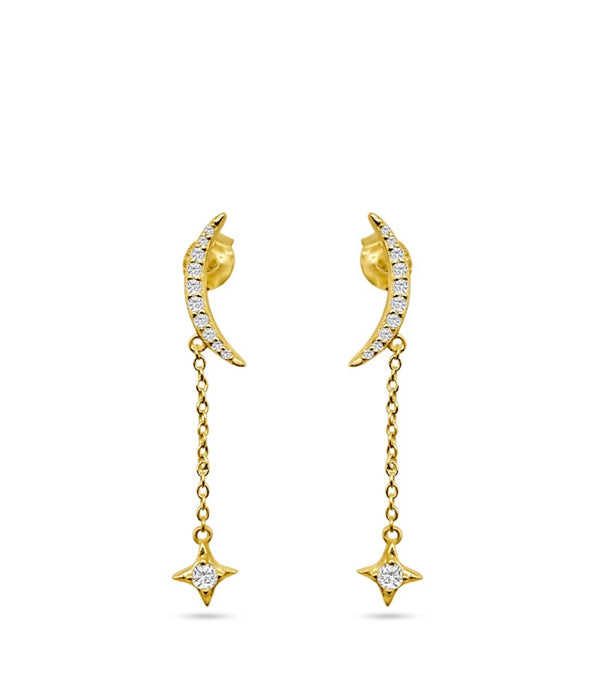 Moon Drop Earrings