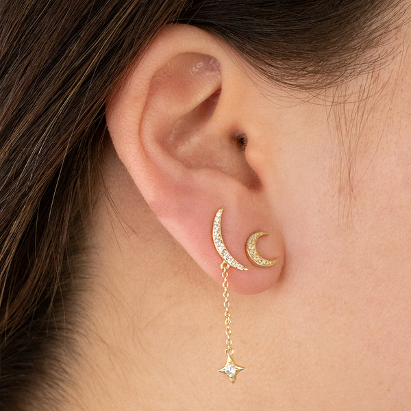 Moon Drop Earrings